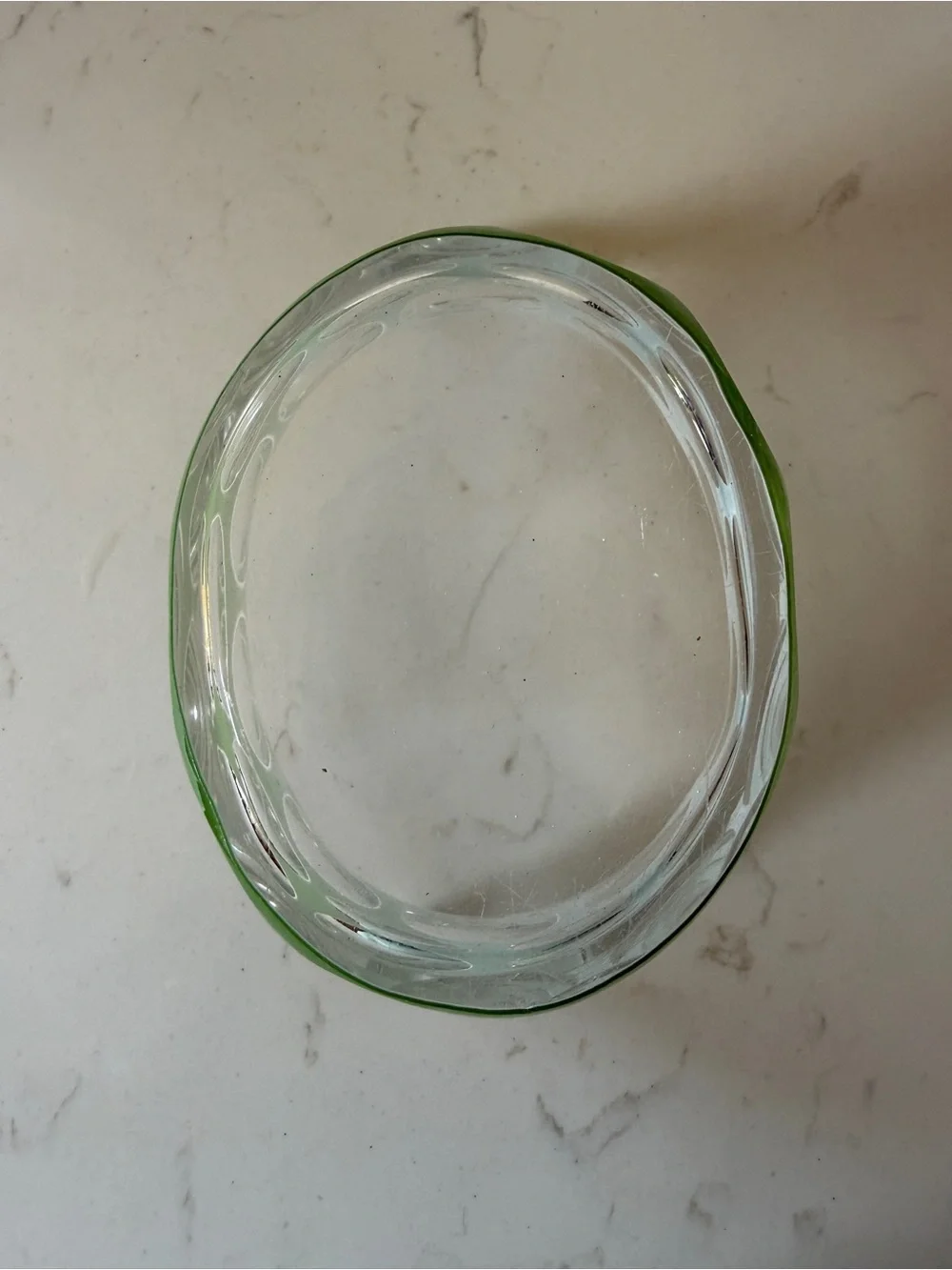 Two Bohemian Glass Handled Bowls